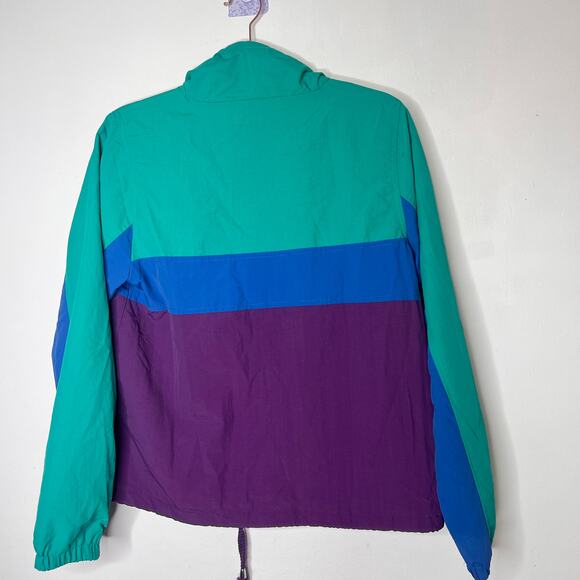 Ashley by 26 International Women's Color Block Windbreaker Jacket Retro Size S - Picture 4 of 4